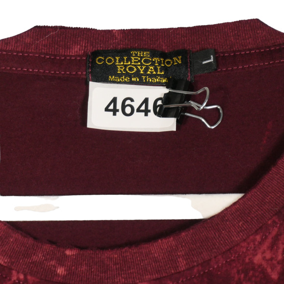 The Royal Collection Tee Womens Large Tie Dye Factory Distressed Metallic Sun - Picture 6 of 6